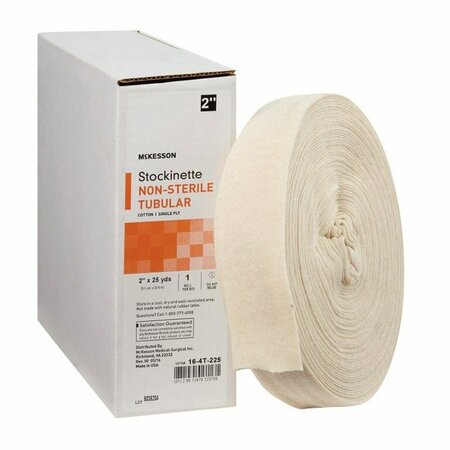 MCKESSON Beige Cotton Tubular Stockinette, 2 Inch x 25 Yard, 12PK 16-4T-225